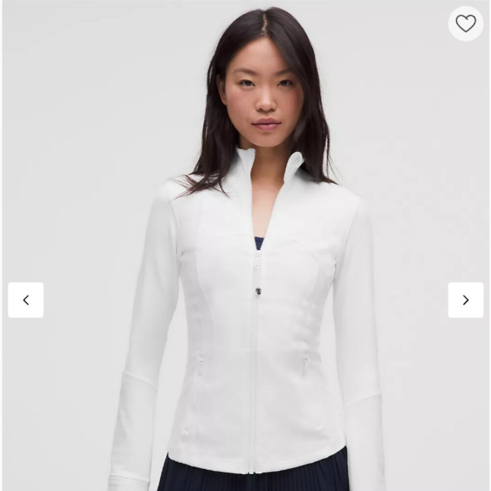 LULULEMON Define Full Zip Jacket White Sz 4